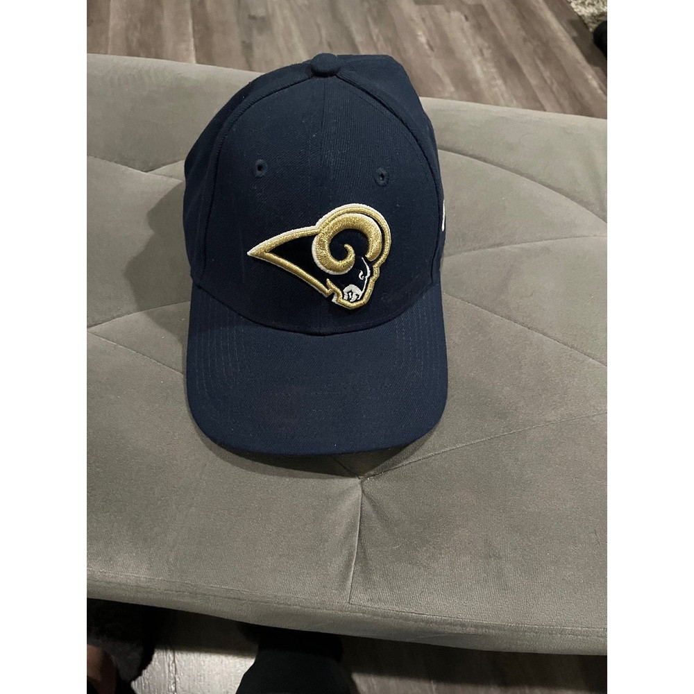 New Era 9FORTY Los Angeles Rams NFL Adjustable Hat Navy Blue Gold Logo Cap